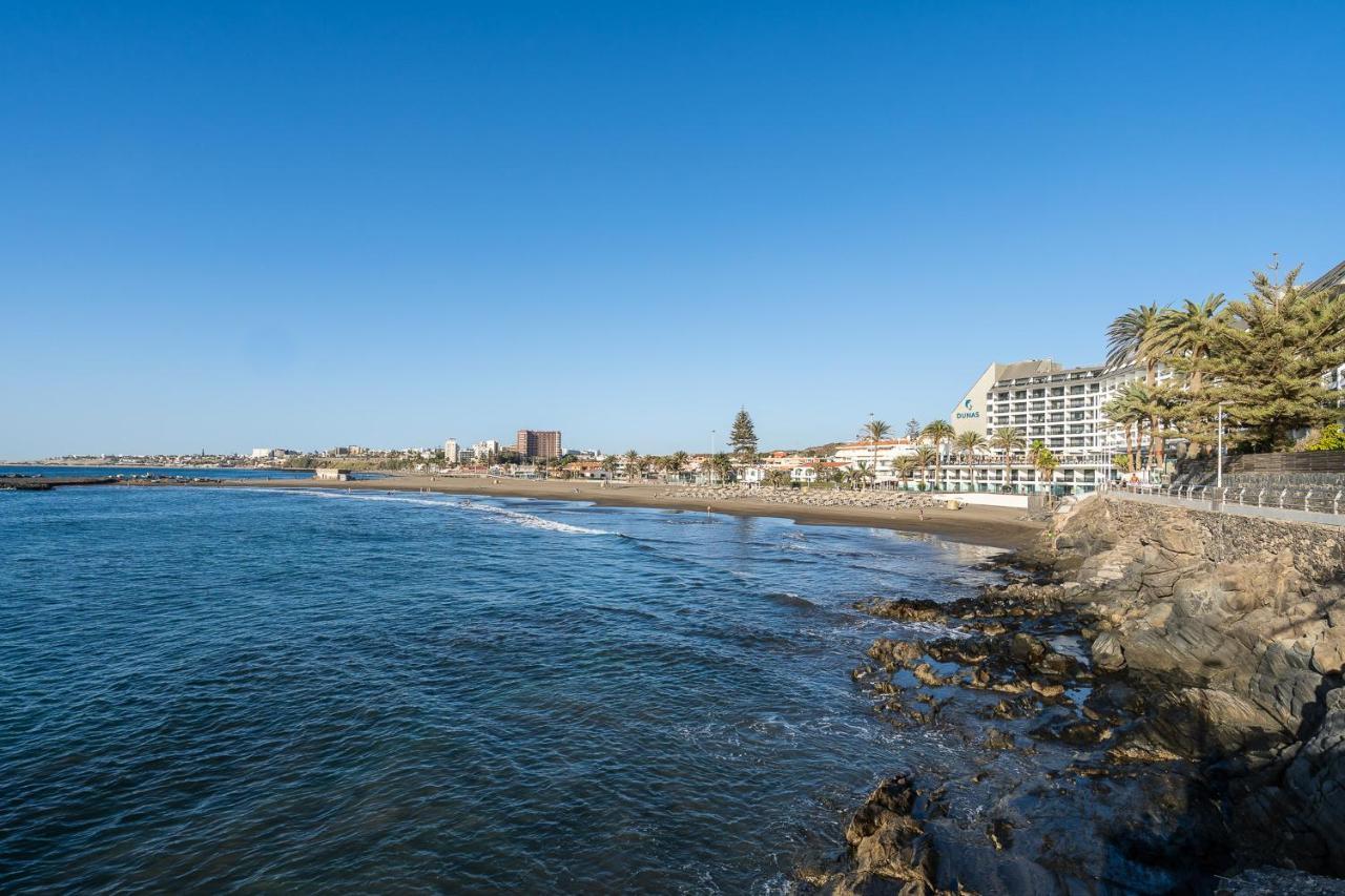 Bonito bungalow con piscina junto a la playa San Bartolomé Esterno foto